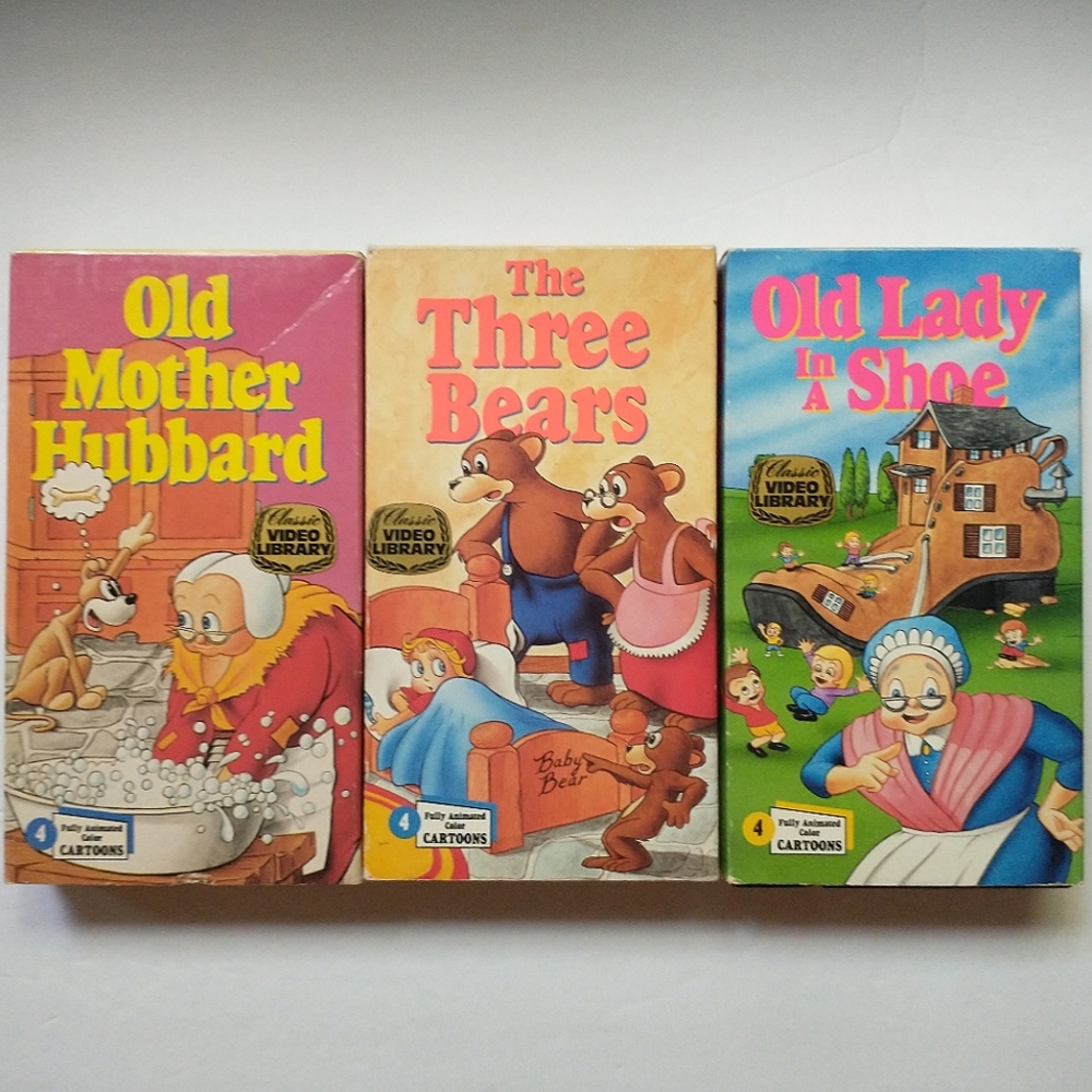 Vintage Cartoon VHS Tapes